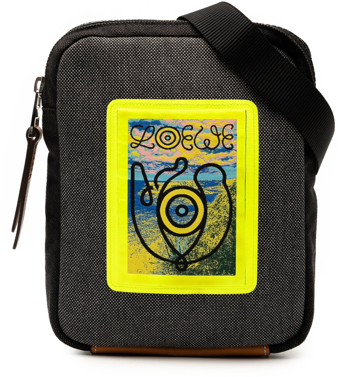 Loewe Canvas Eye Loewe Nature Neck Pouch Grijs