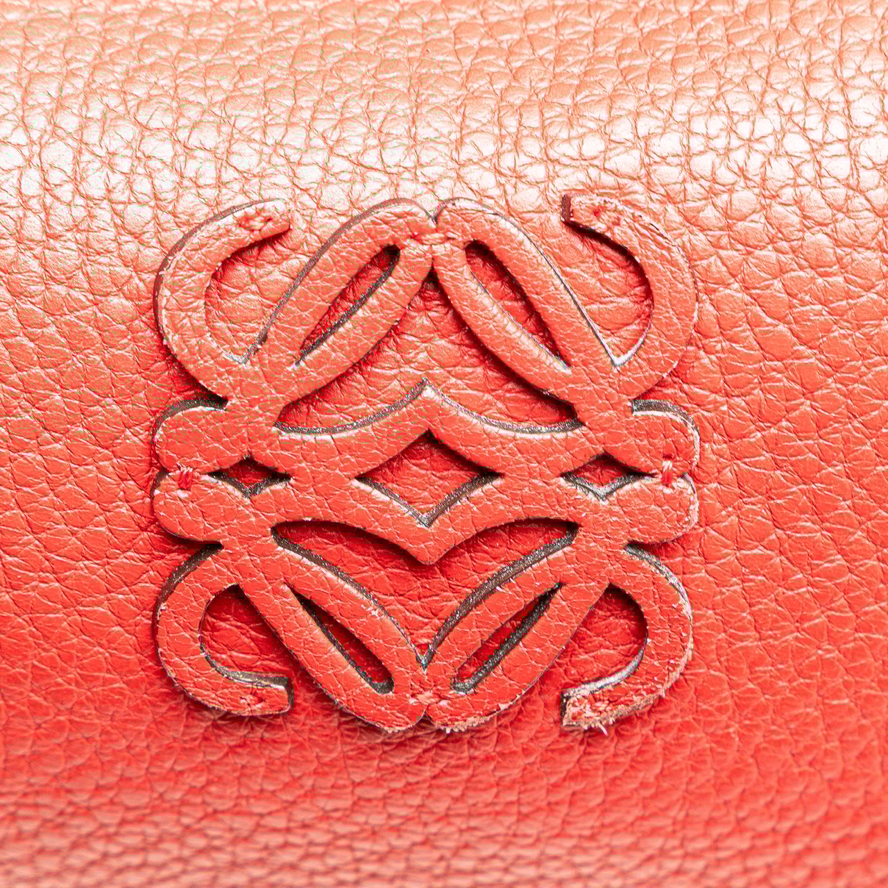 Loewe Leather Fusta 25 Rood
