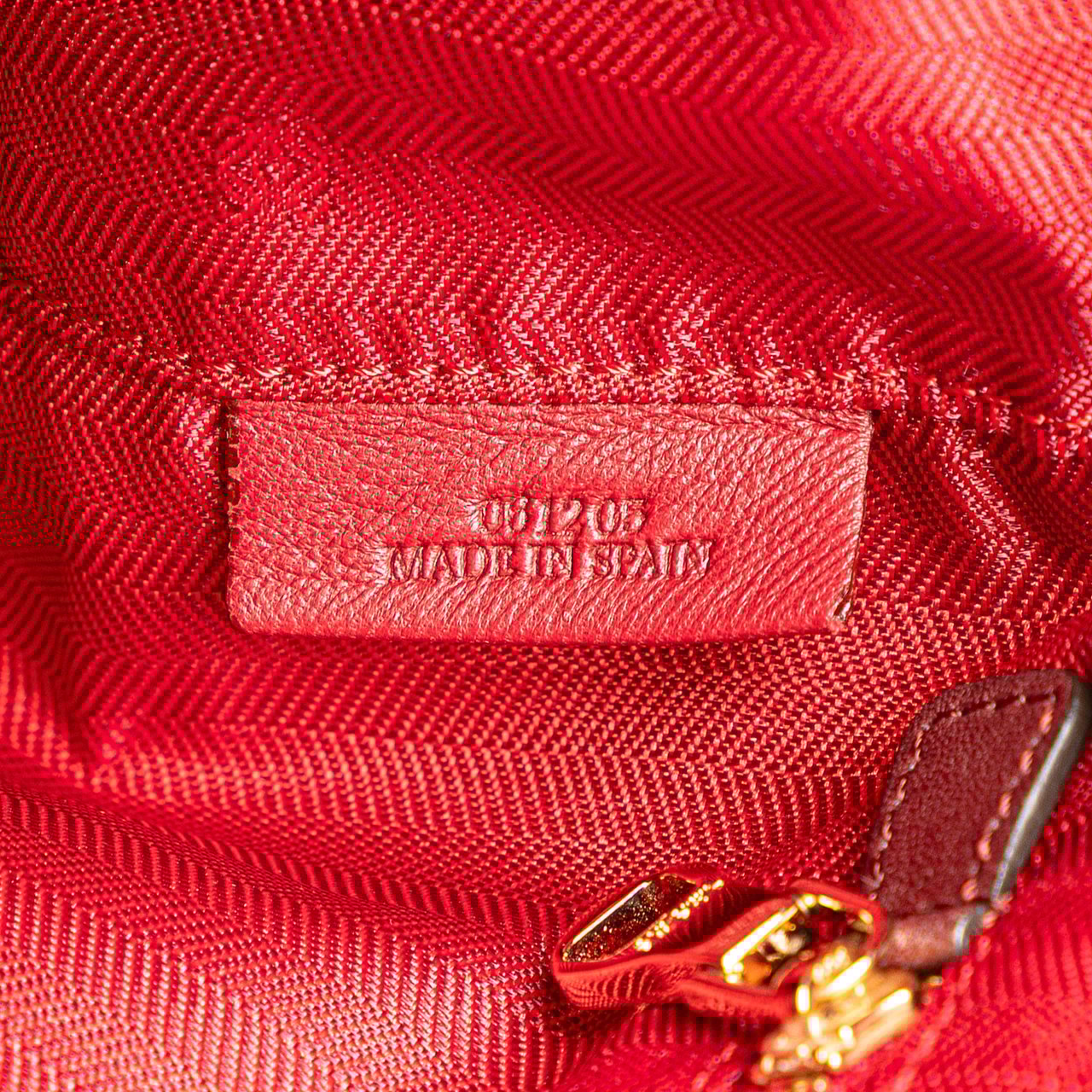 Loewe Leather Fusta 25 Rood