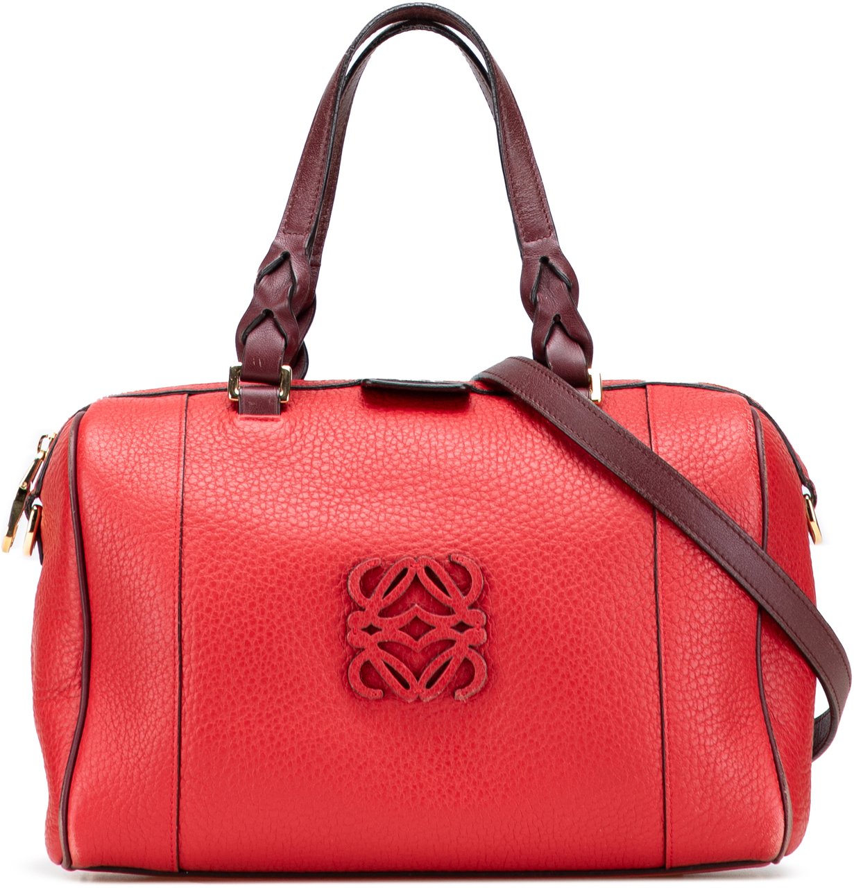 Loewe Leather Fusta 25 Rood