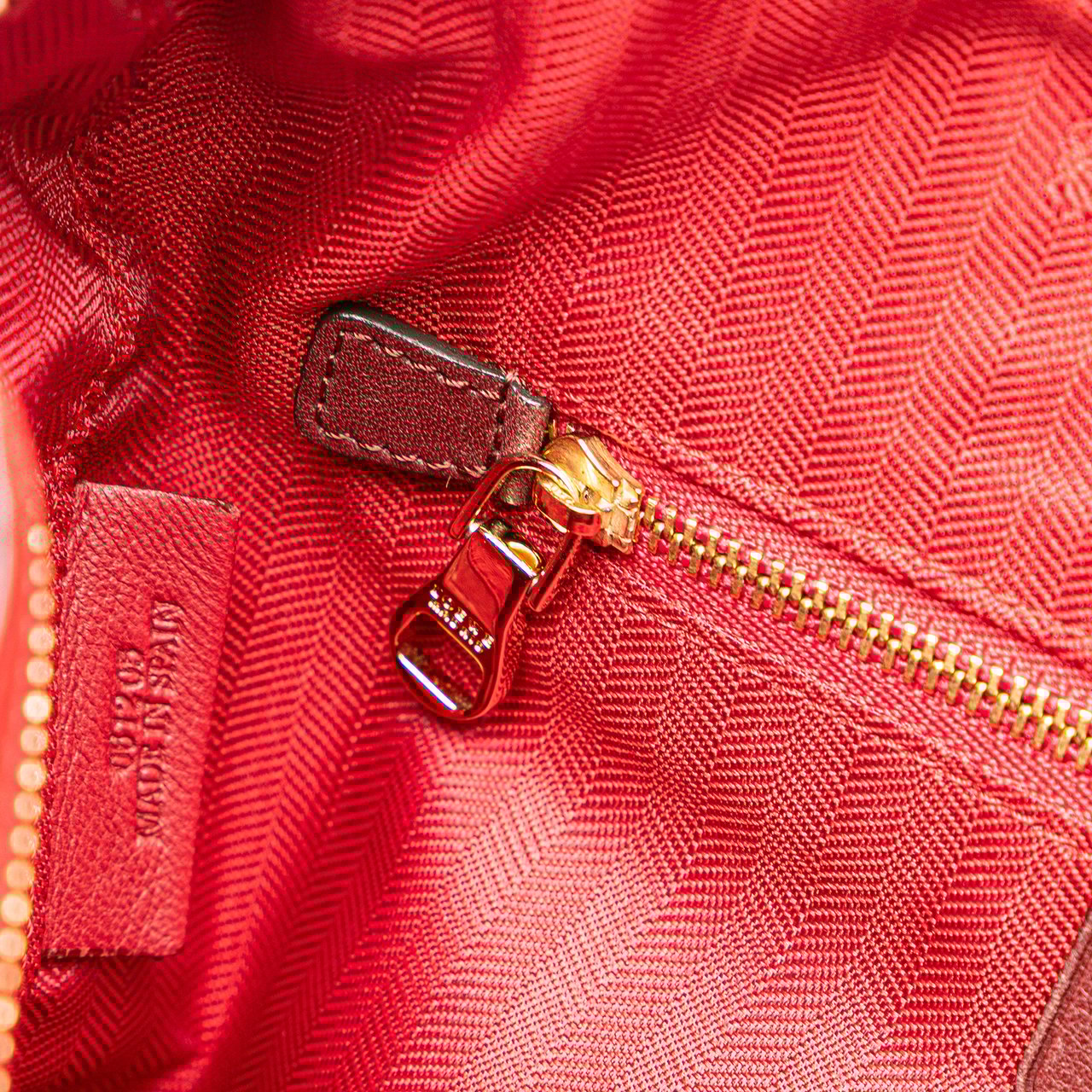 Loewe Leather Fusta 25 Rood