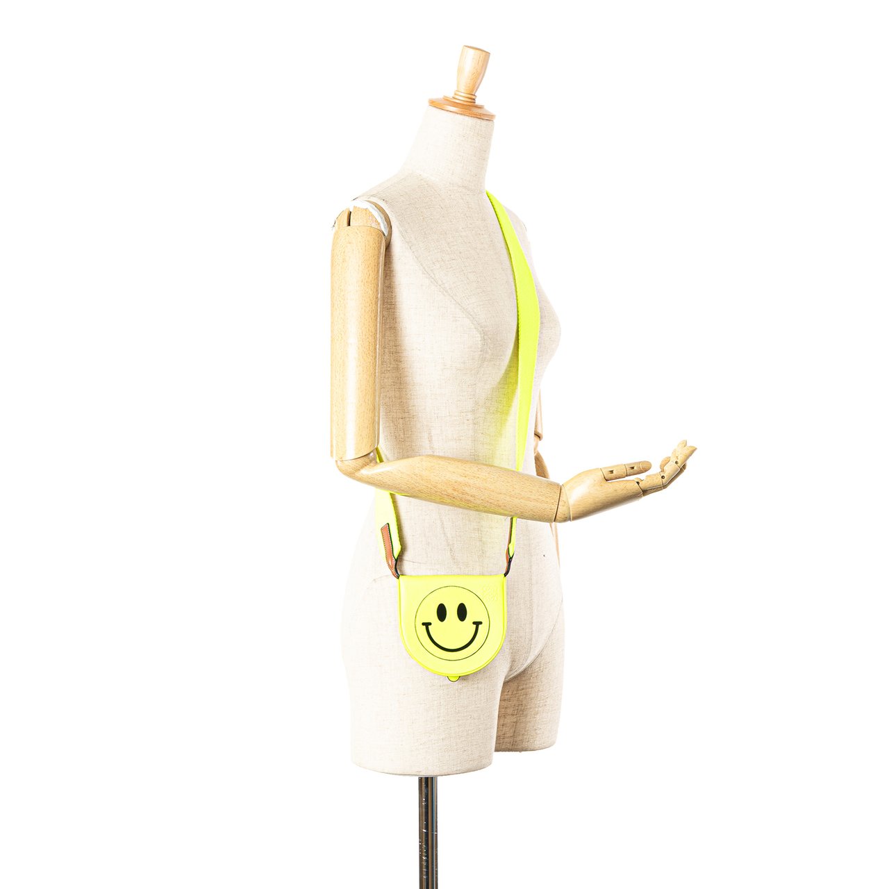 Loewe Small Smooth Calfskin Smiley Heel Crossbody Geel