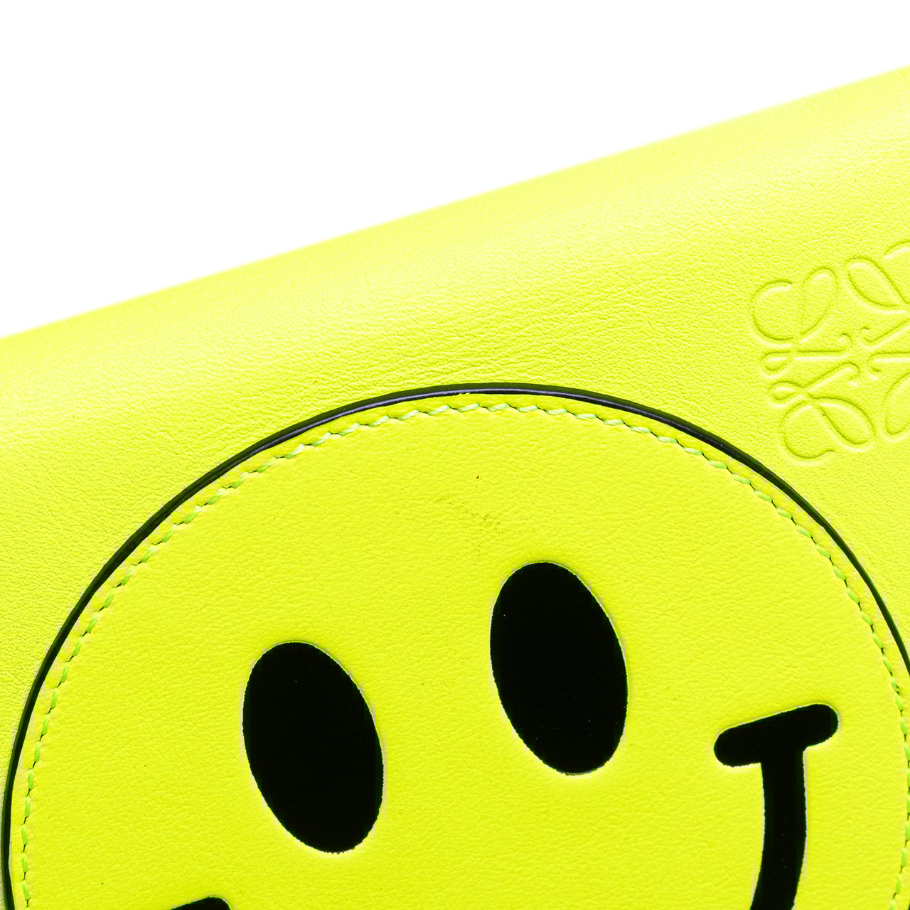 Loewe Small Smooth Calfskin Smiley Heel Crossbody Geel