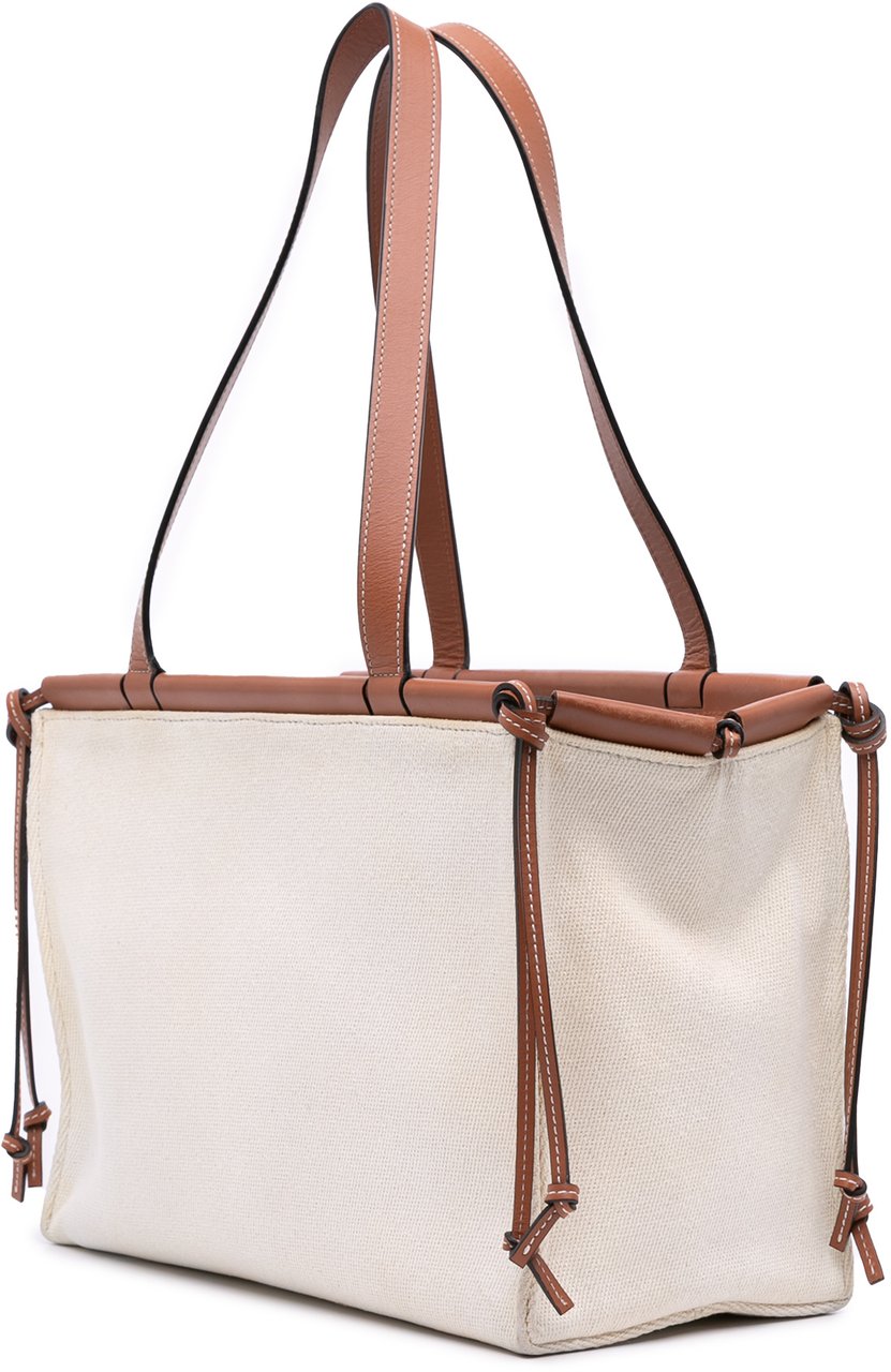 Loewe Small Canvas Cushion Tote Bruin