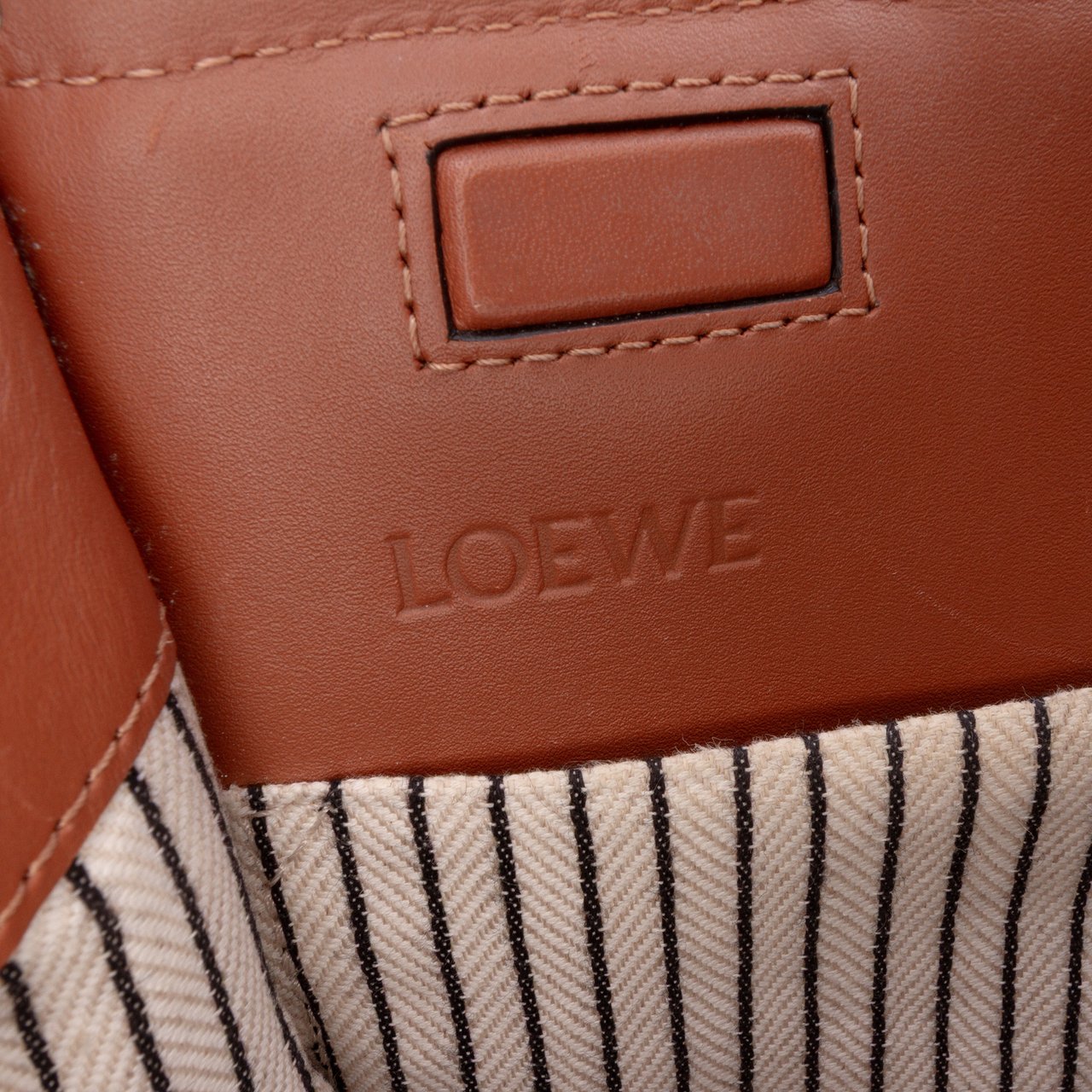 Loewe Small Canvas Cushion Tote Bruin