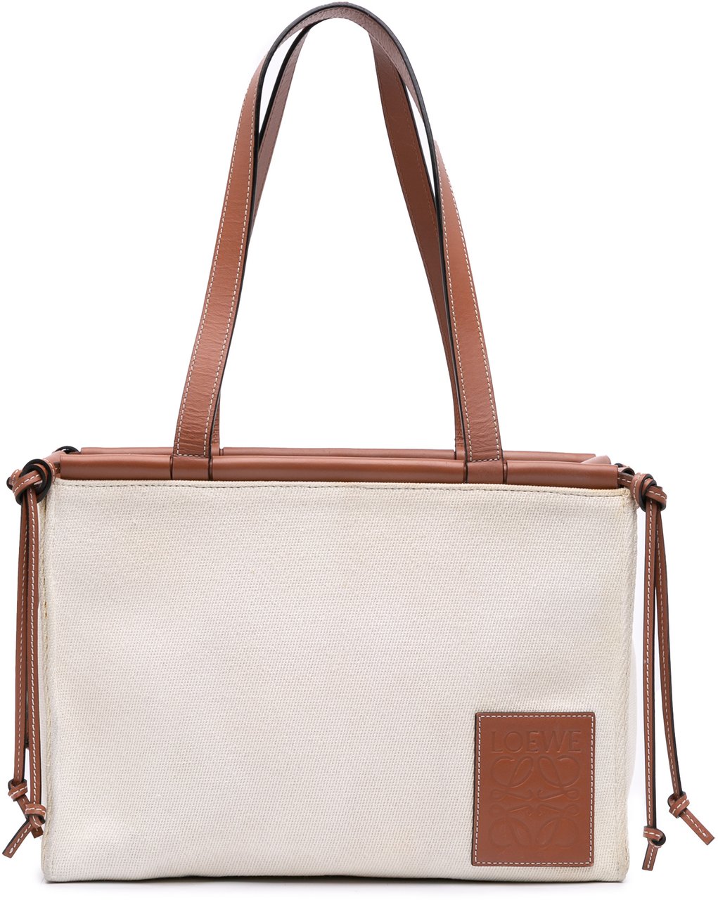 Loewe Small Canvas Cushion Tote Bruin