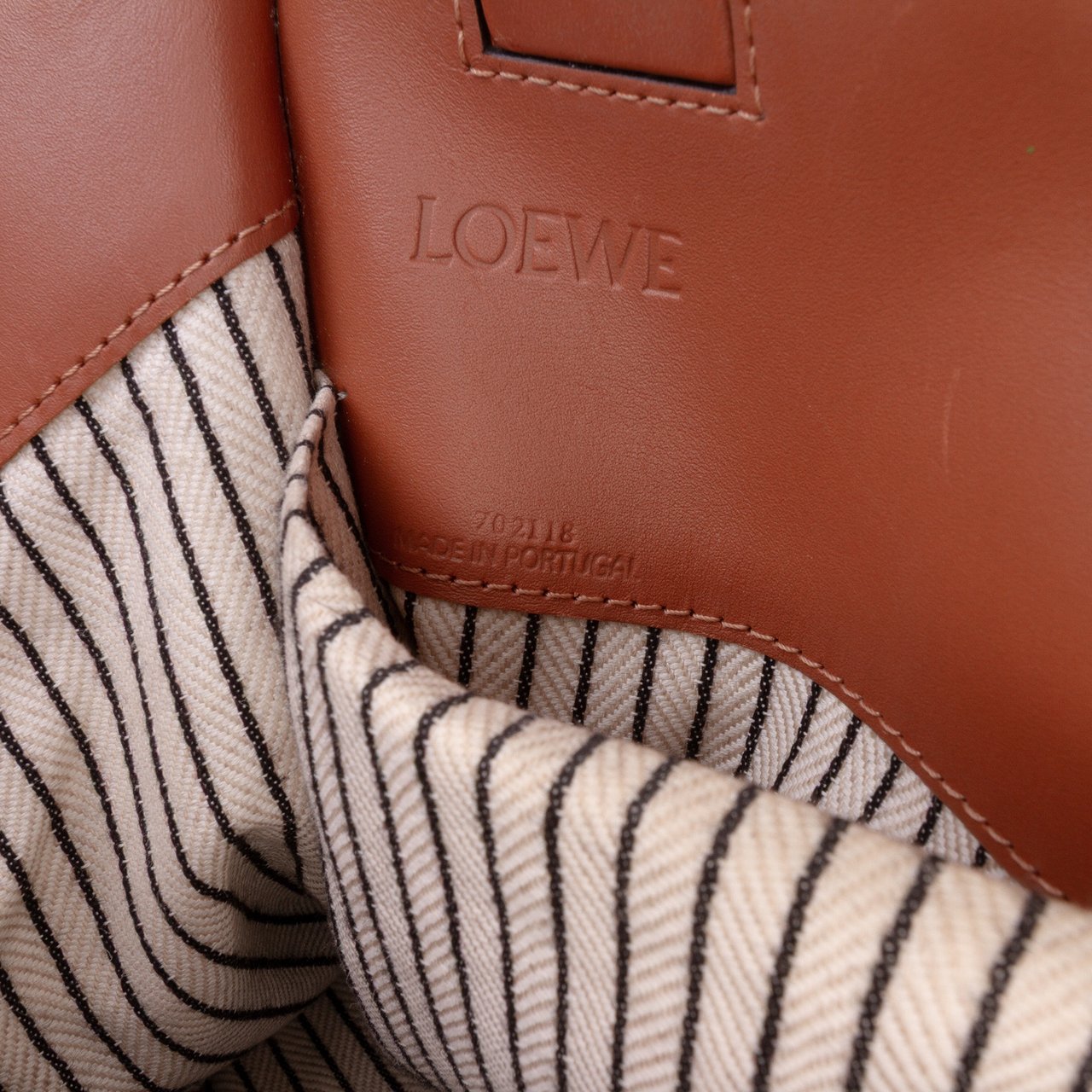 Loewe Small Canvas Cushion Tote Bruin