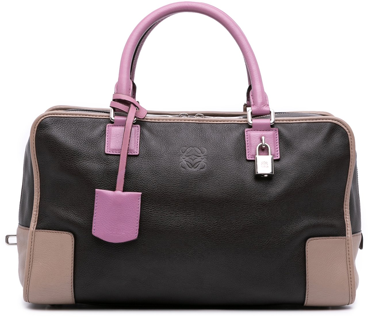 Loewe Tricolor Goatskin Amazona 36 Bruin