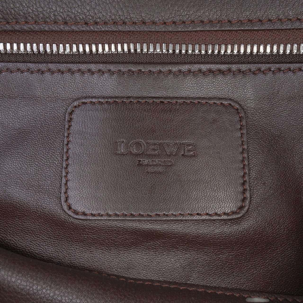 Loewe Tricolor Goatskin Amazona 36 Bruin