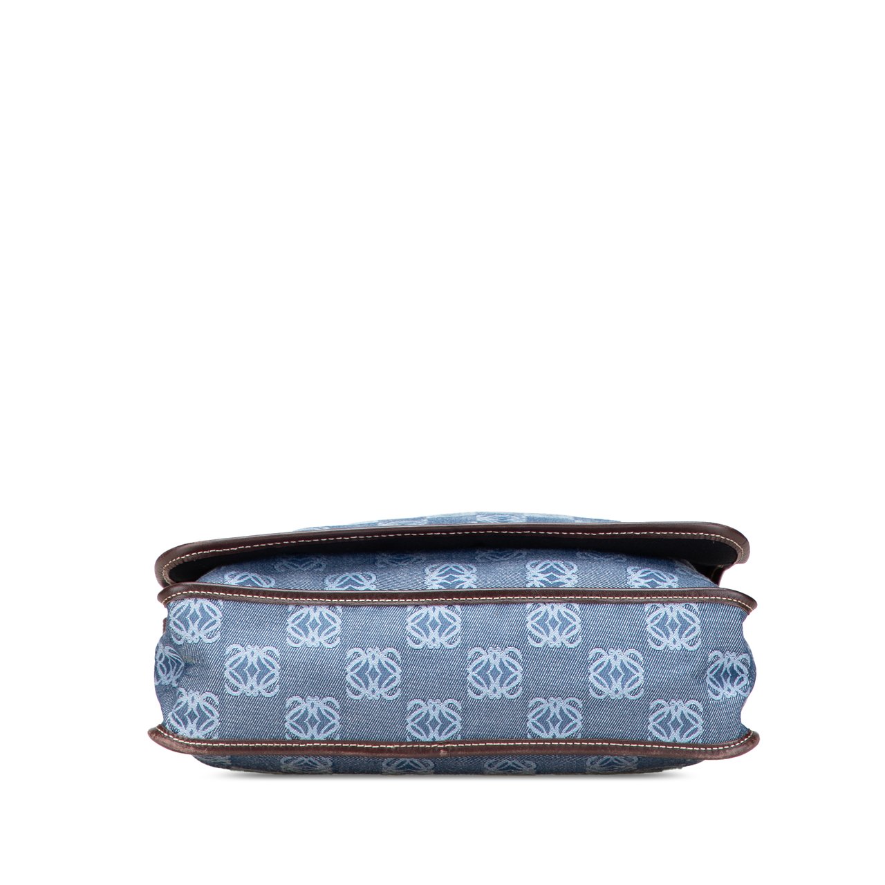 Loewe Anagram Denim Crossbody Blauw