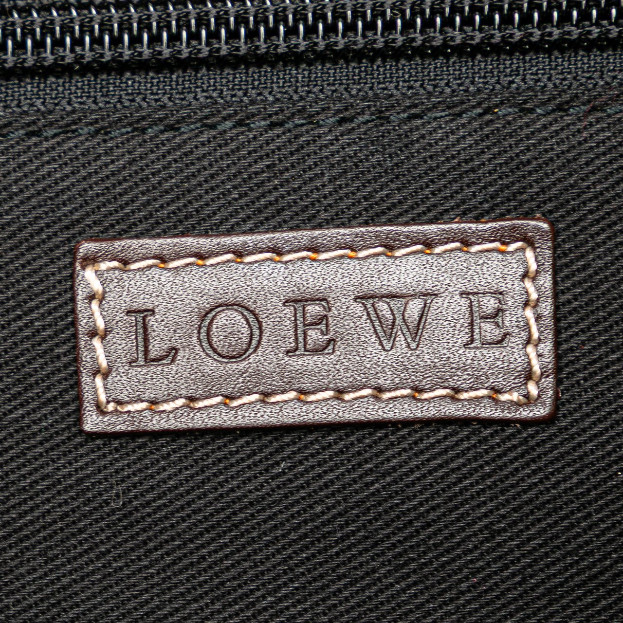 Loewe Anagram Denim Crossbody Blauw