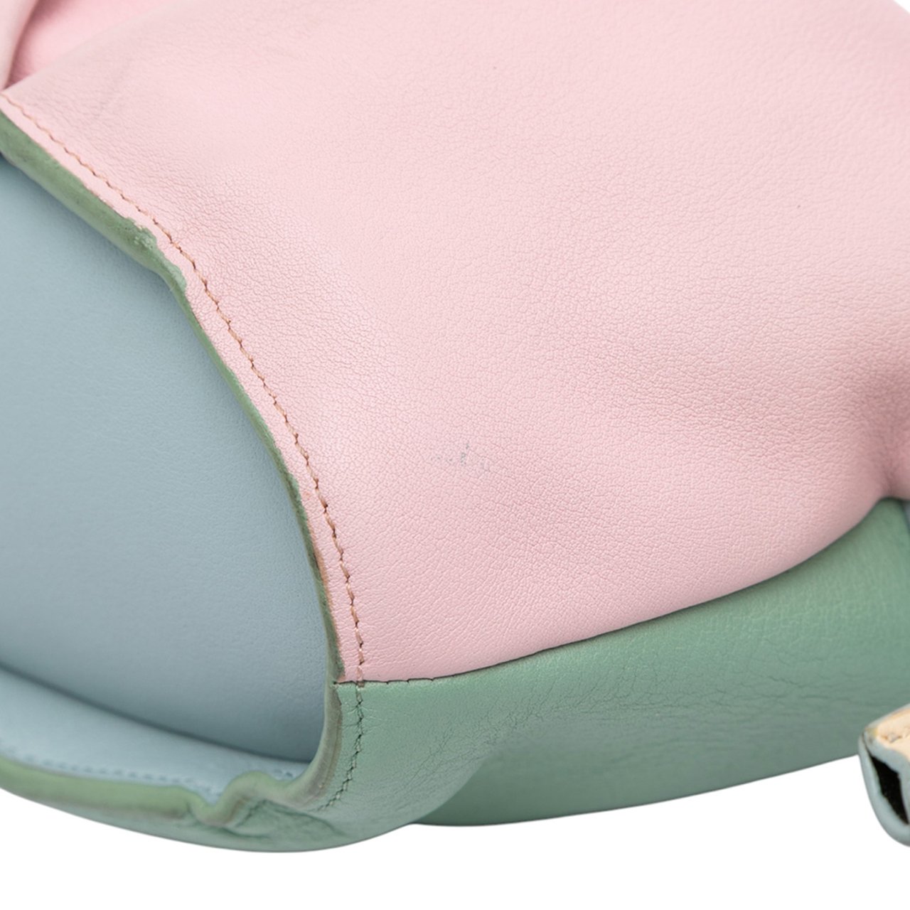 Loewe Mini Multicolor Leather Elephant Crossbody Roze