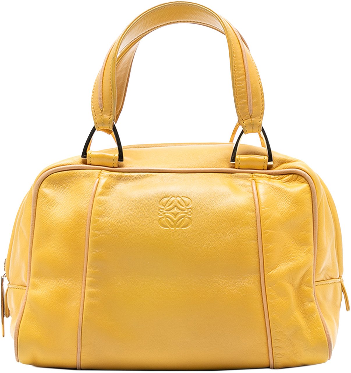Loewe Mini Leather Anagram Handbag Geel