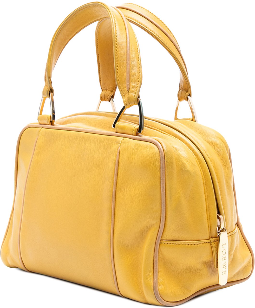 Loewe Mini Leather Anagram Handbag Geel