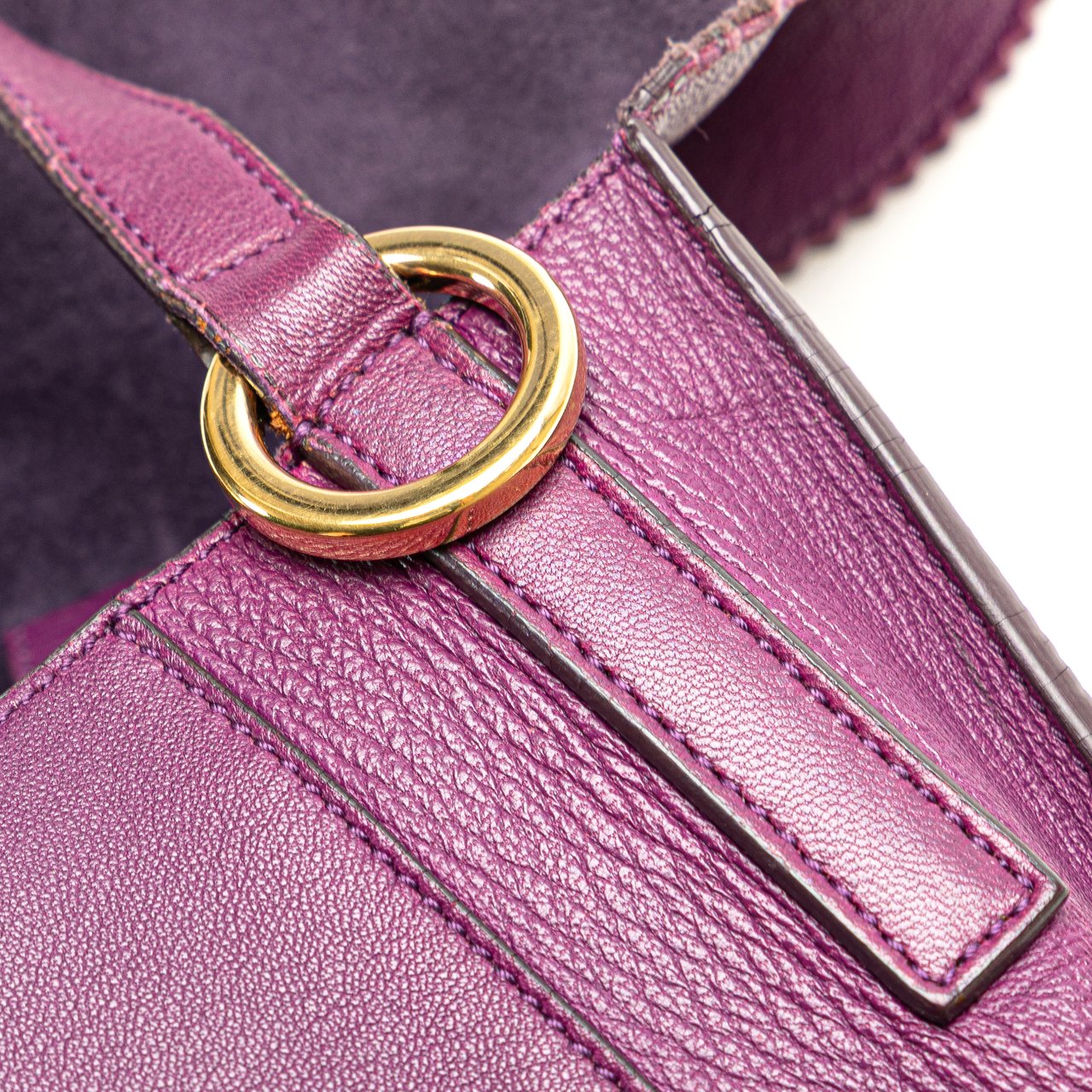 Loewe Nappa Anagram Tassel Crossbody Paars