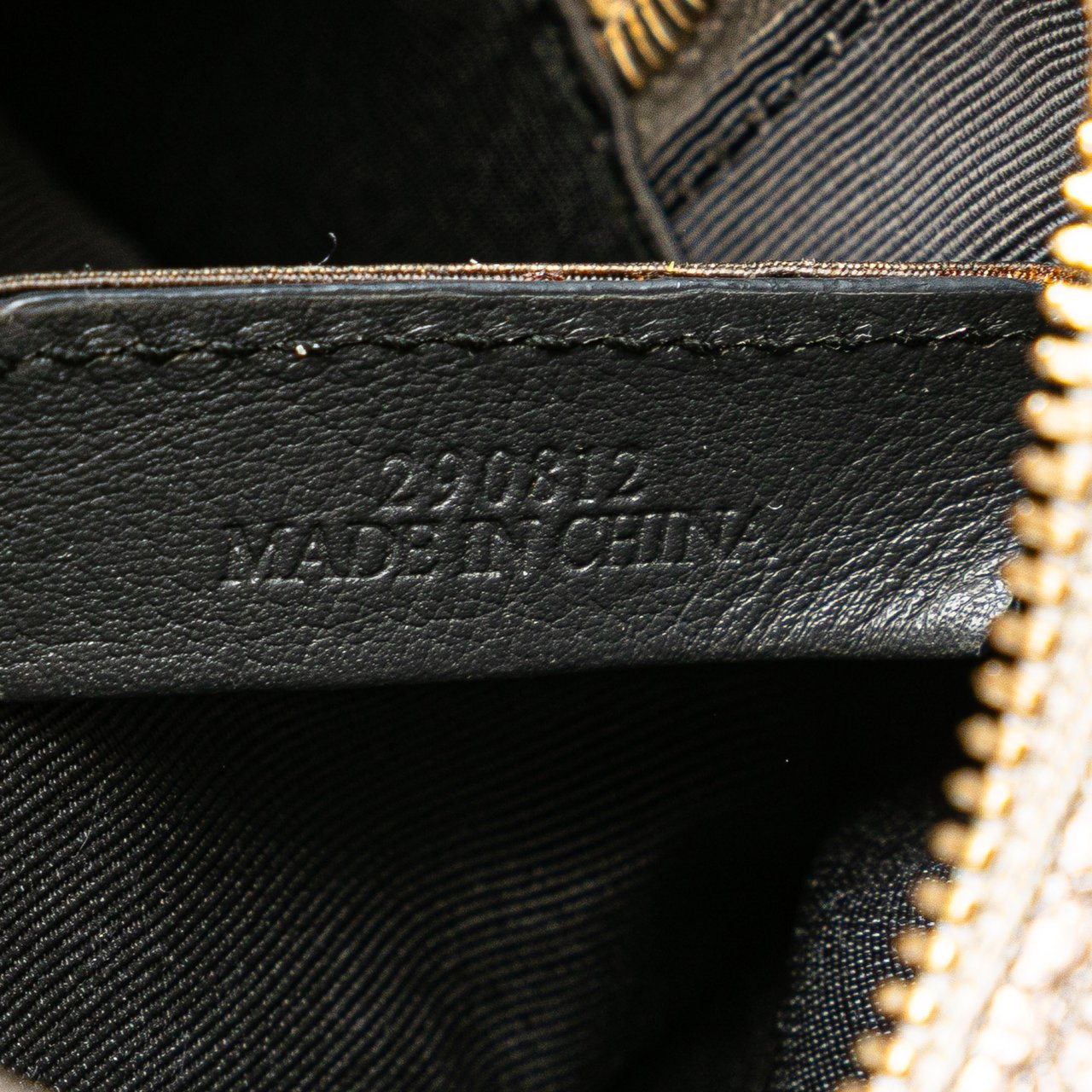 Loewe Micro Metallic Leather Amazona Satchel Goud