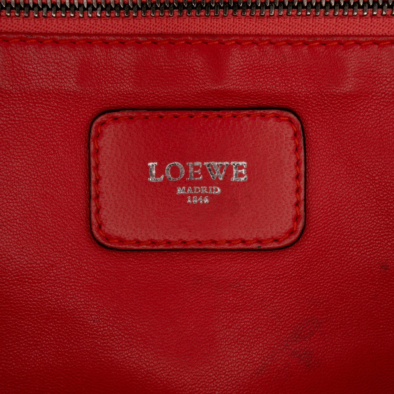 Loewe Tricolor Leather Amazona 36 Oranje