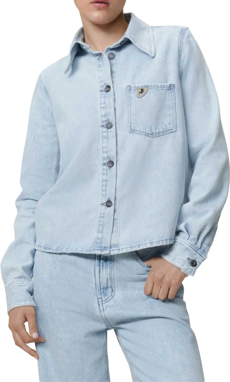 Lois Jeans Lois Isa Blouses Lichtblauw 3486-7973 Blauw