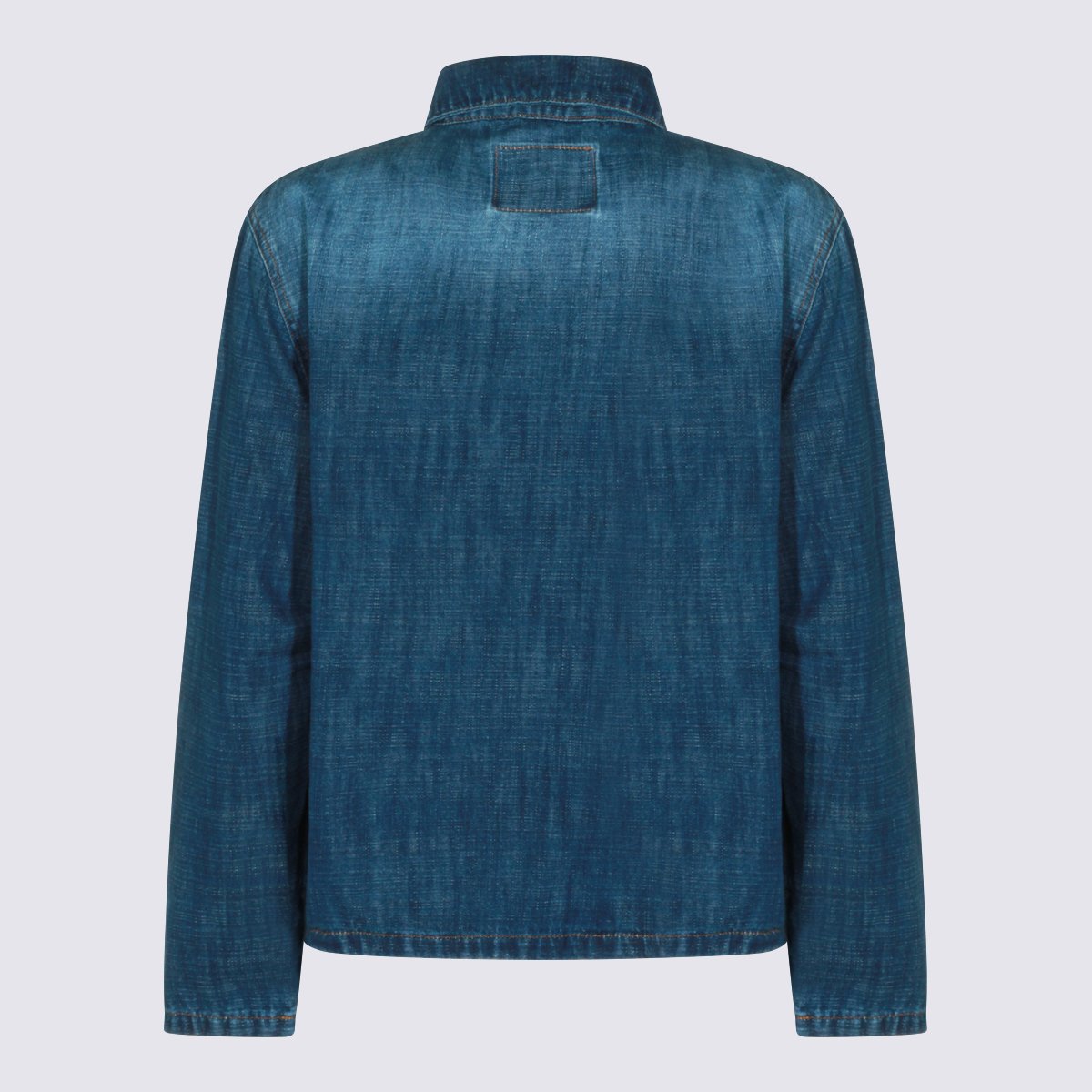 Lois Jeans Button-Up Denim Jacket with Contrast Stitching and Metallic Buttons Groen