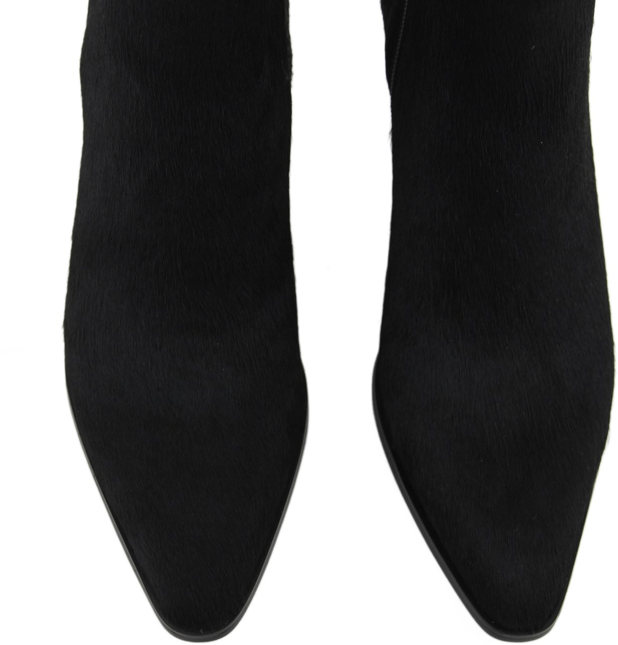 Lola Cruz Bootie Haircalf Black Zwart