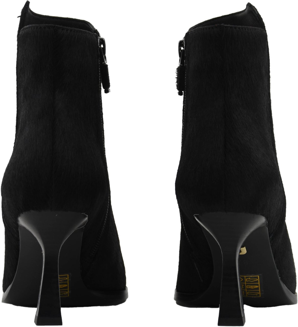 Lola Cruz Bootie Haircalf Black Zwart