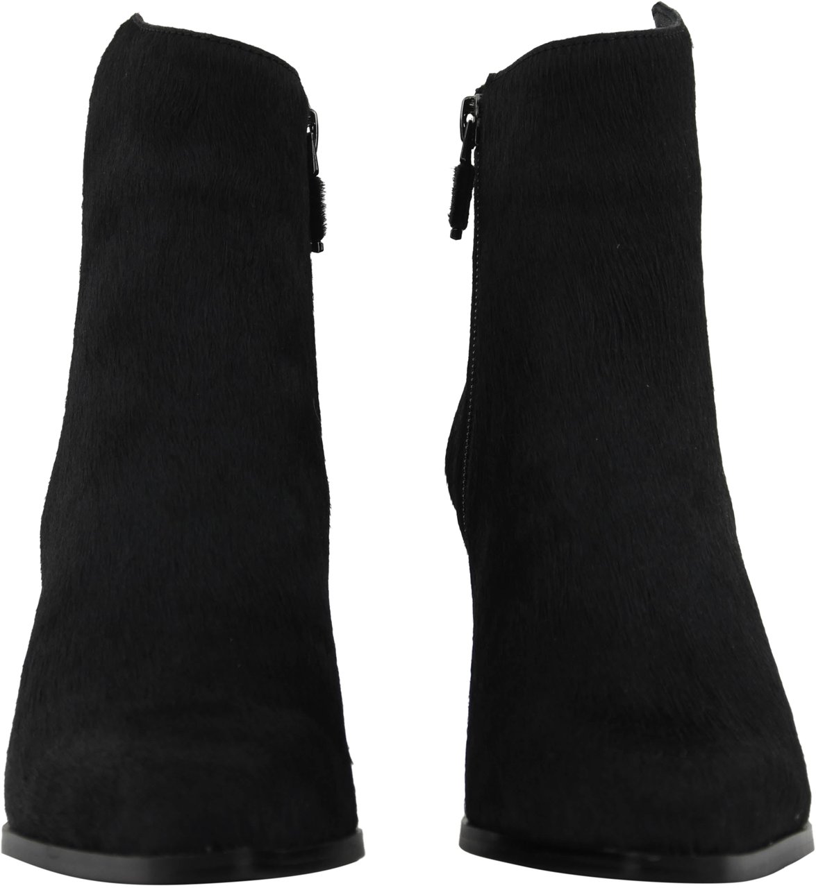 Lola Cruz Bootie Haircalf Black Zwart