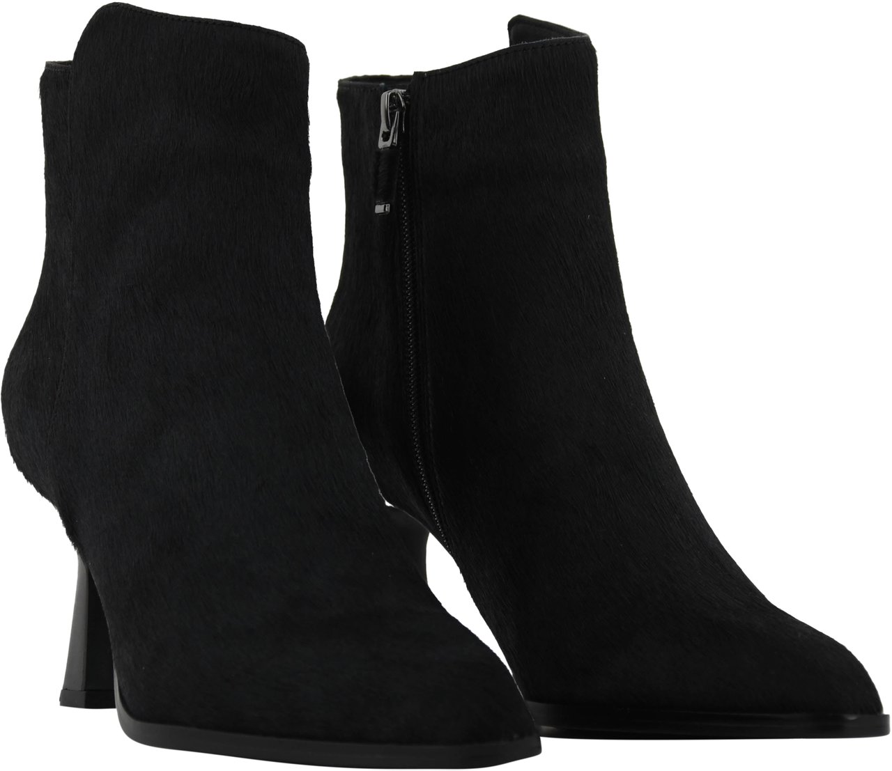 Lola Cruz Bootie Haircalf Black Zwart