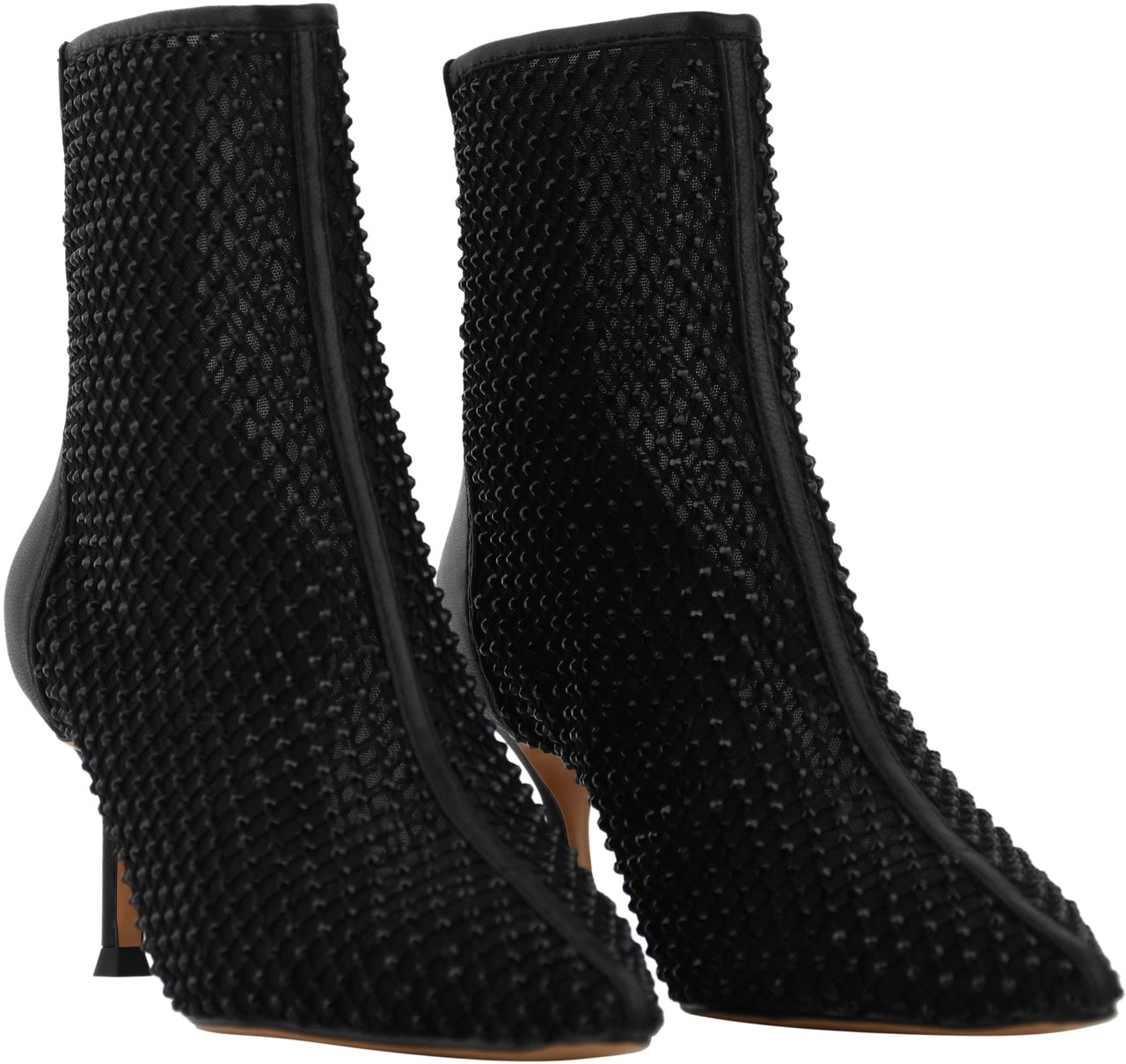 Lola Cruz Bootie Mesh Black Zwart