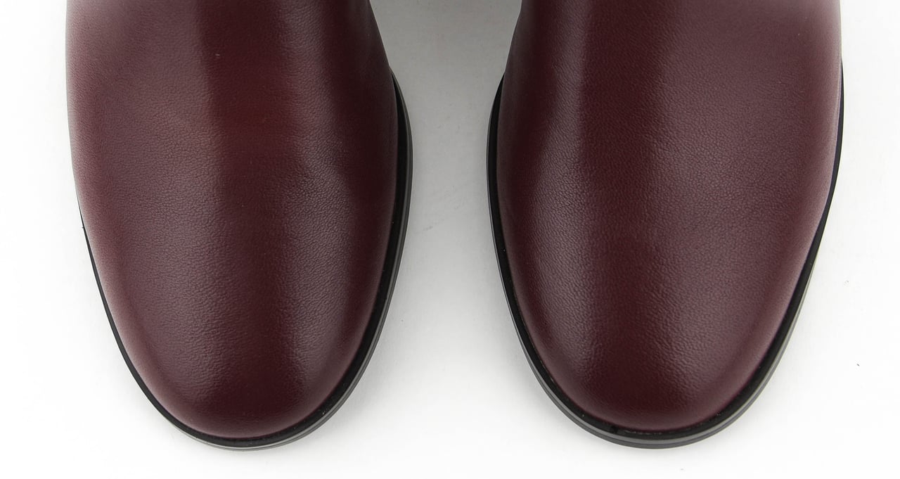 Lola Cruz Long Boot Burgundy Rood