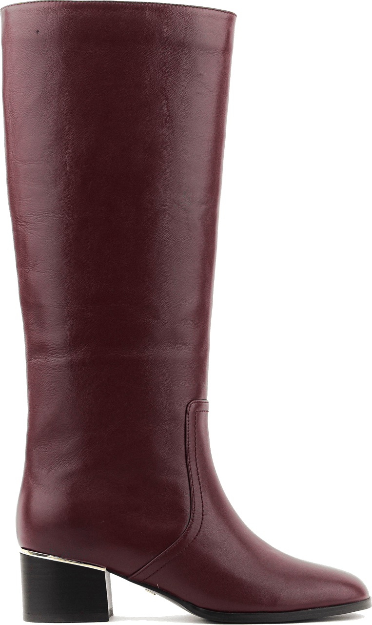 Lola Cruz Long Boot Burgundy Rood