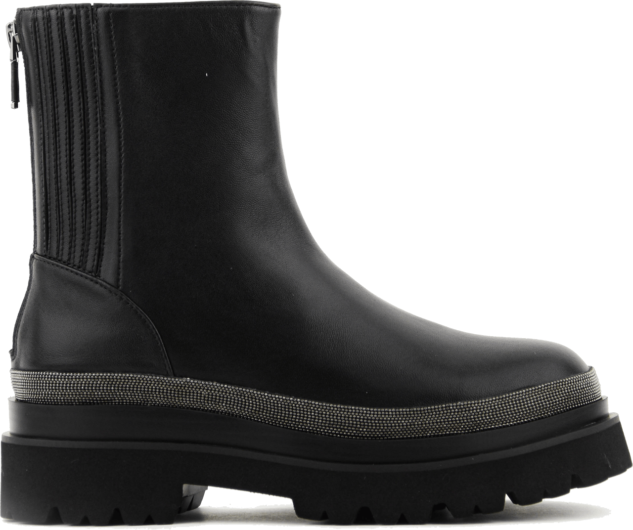 Lola Cruz Chelsea Strass Boot Zwart