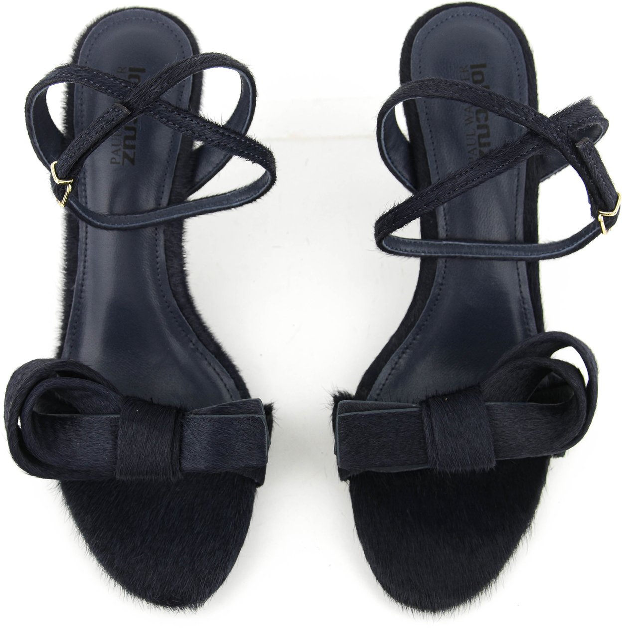 Lola Cruz Sandal Navy Pony Blauw