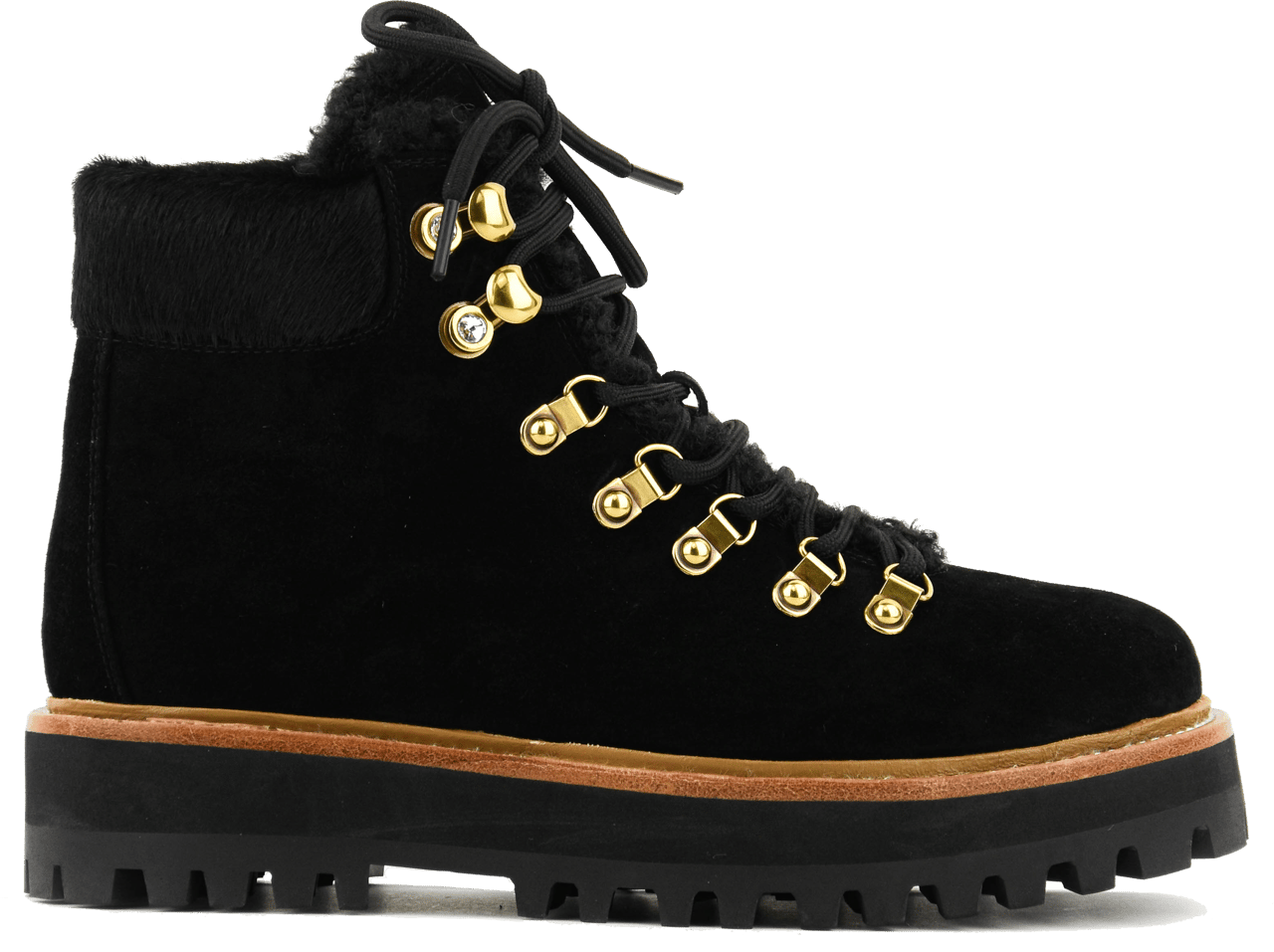 Lola Cruz Berg Boot Black Zwart