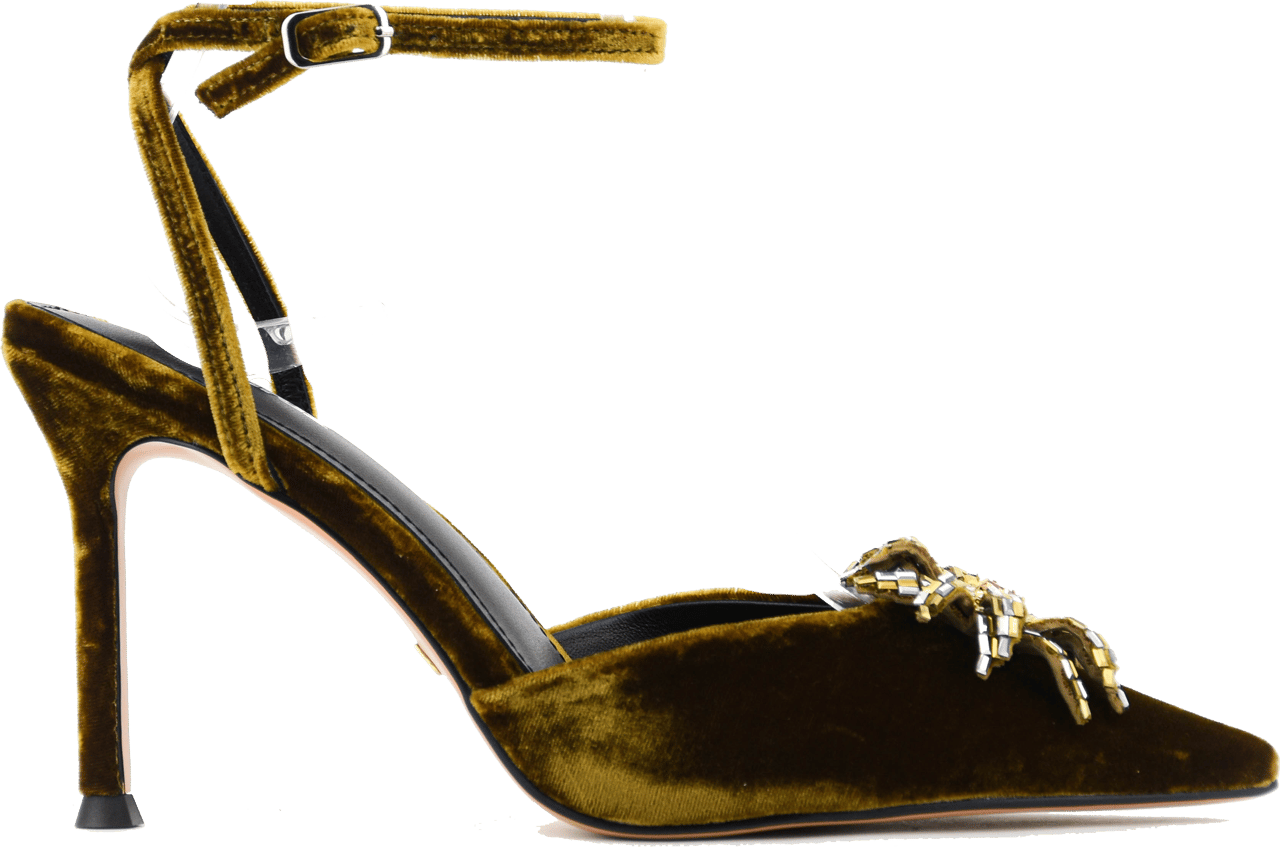 Lola Cruz Odea Pump 95 Ochre Geel