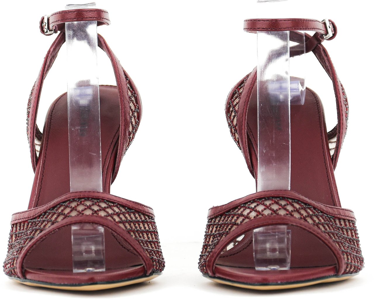 Lola Cruz Ruby Sandal 95 Burgundy Rood