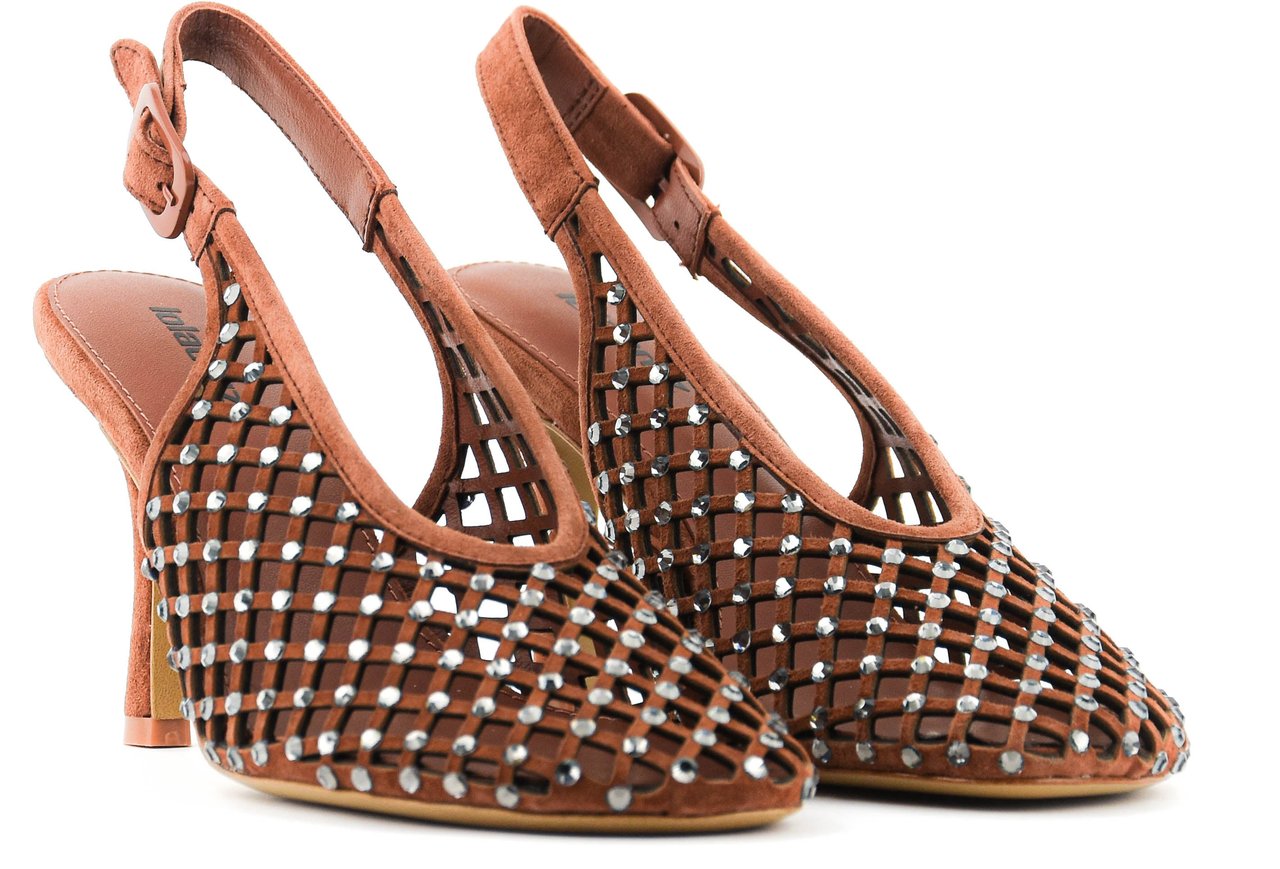 Lola Cruz Bruna Pump 80 Terracotta Bruin