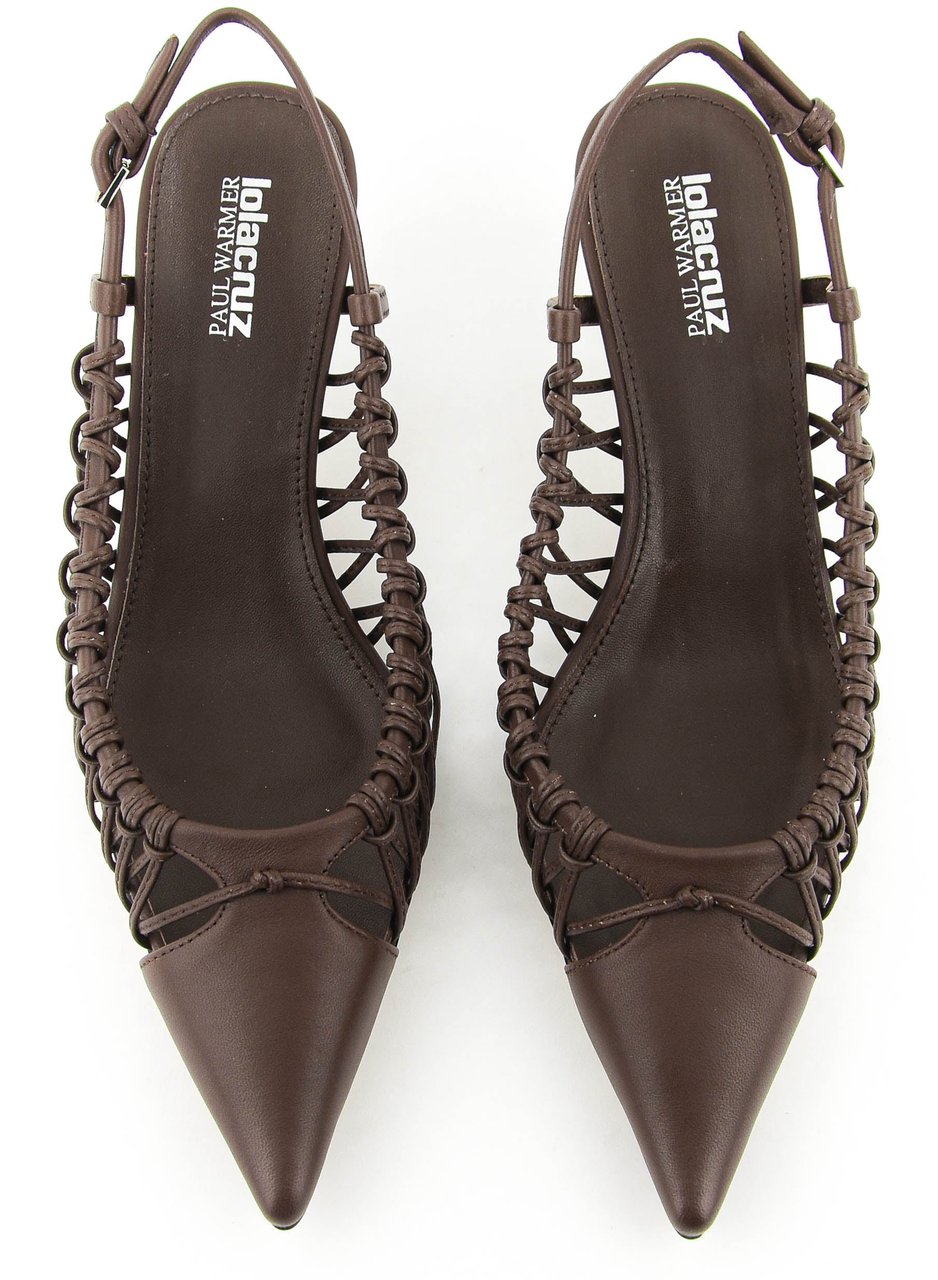 Lola Cruz Lulu Pump 6 Brown Bruin