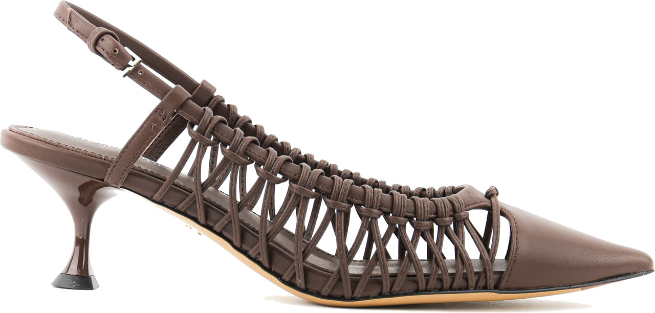 Lola Cruz Lulu Pump 6 Brown Bruin