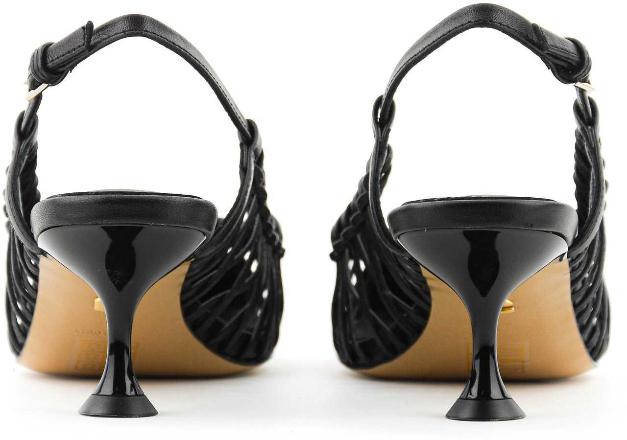 Lola Cruz Lulu Pump 6 Black Zwart