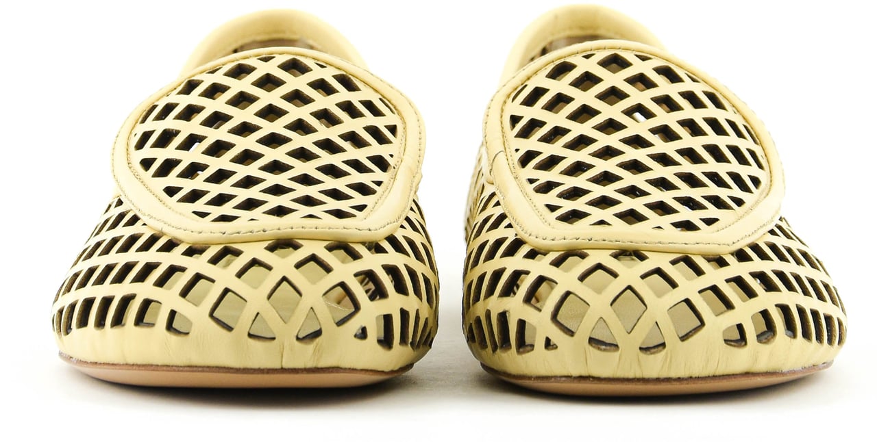 Lola Cruz Bruna Loafer Vanilla Geel