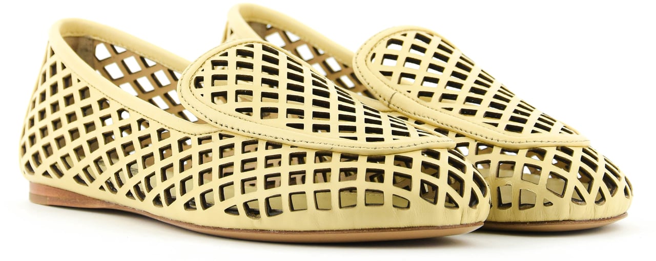Lola Cruz Bruna Loafer Vanilla Geel