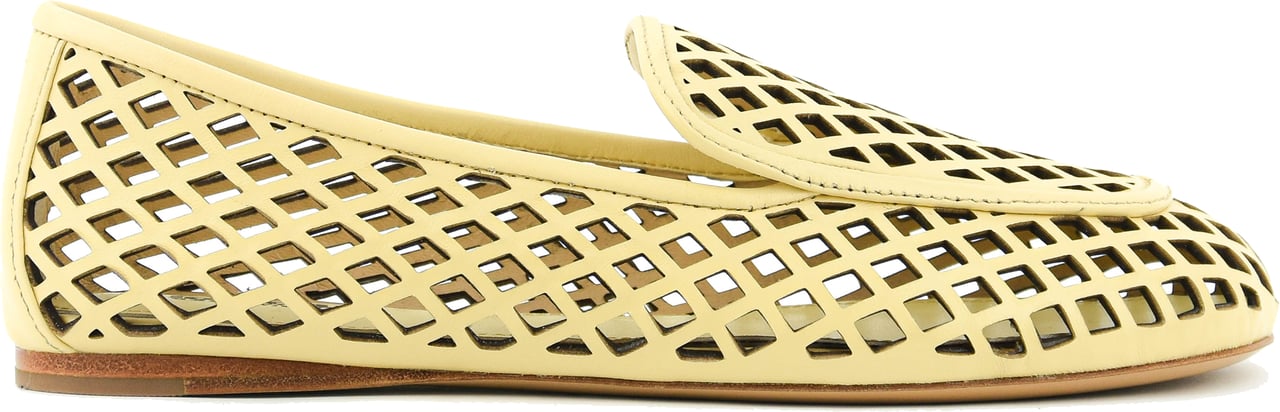 Lola Cruz Bruna Loafer Vanilla Geel