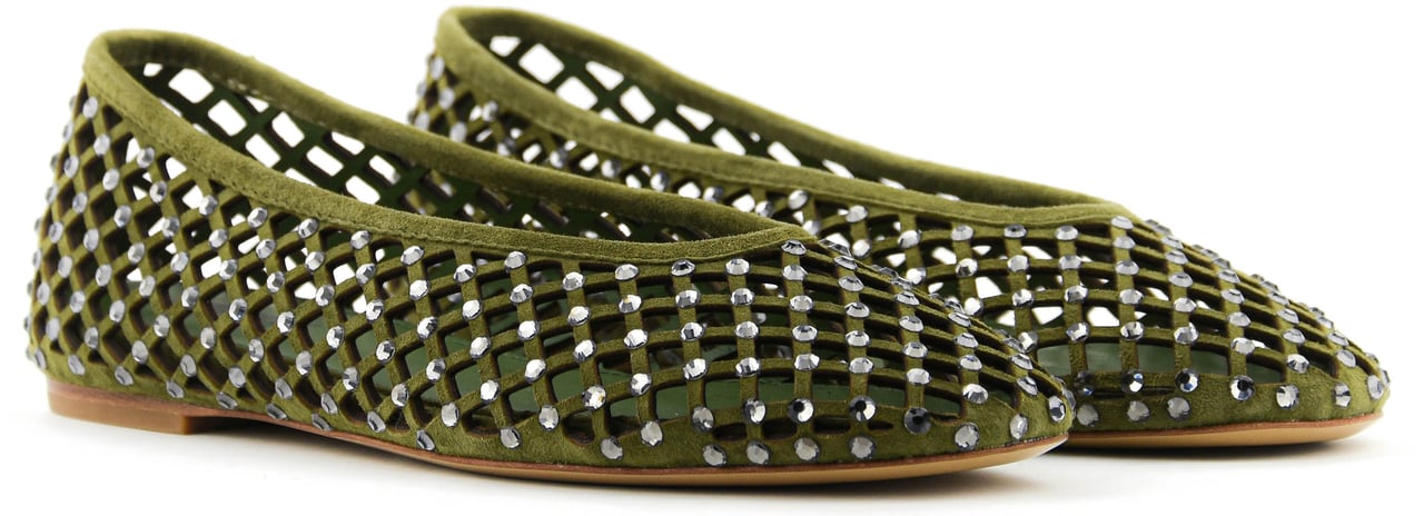 Lola Cruz Leonor Ballerina Black Groen