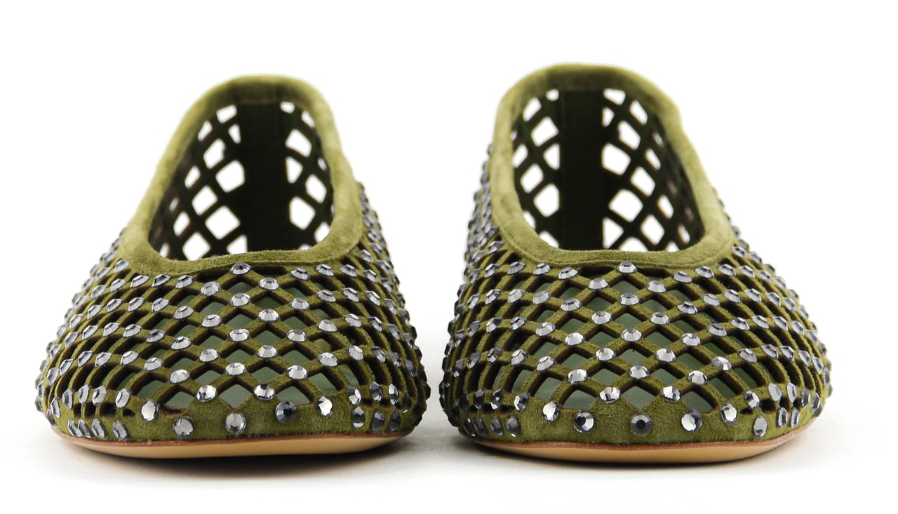 Lola Cruz Leonor Ballerina Black Groen