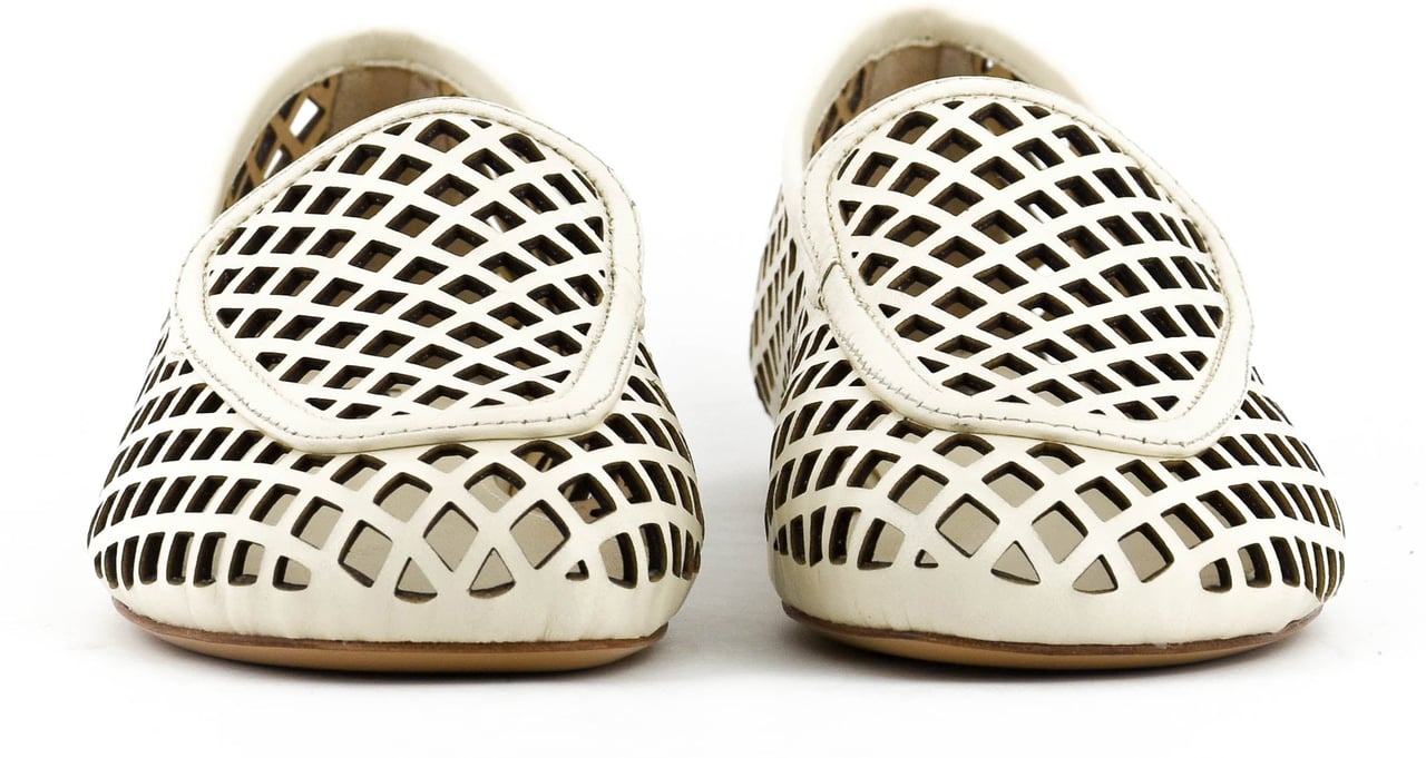 Lola Cruz Bruna Loafer Off White Wit