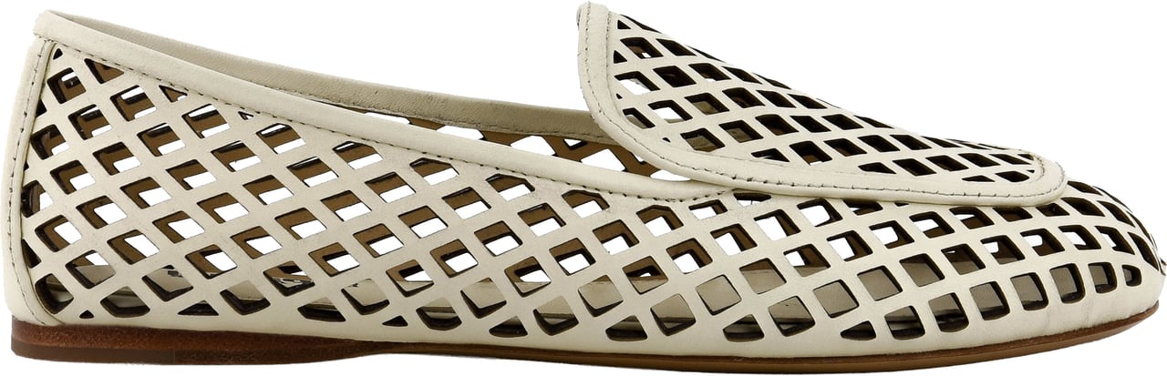 Lola Cruz Bruna Loafer Off White Wit