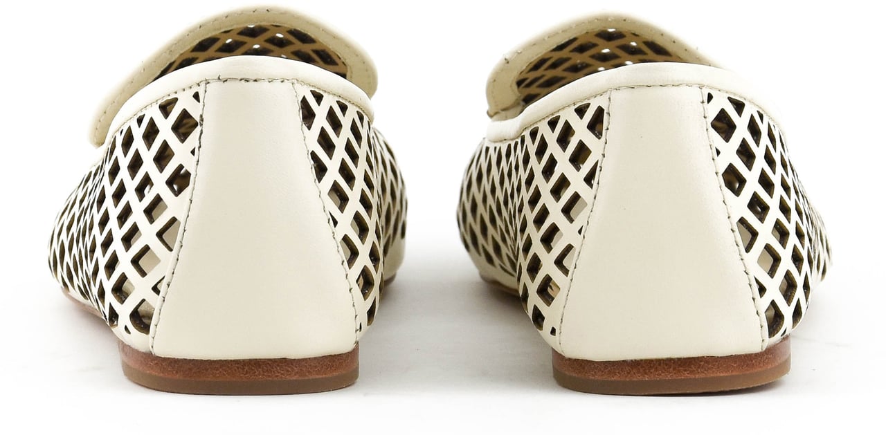 Lola Cruz Bruna Loafer Off White Wit