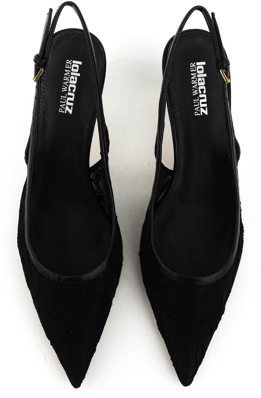 Lola Cruz Alberta Pump Lace Black 55 Zwart