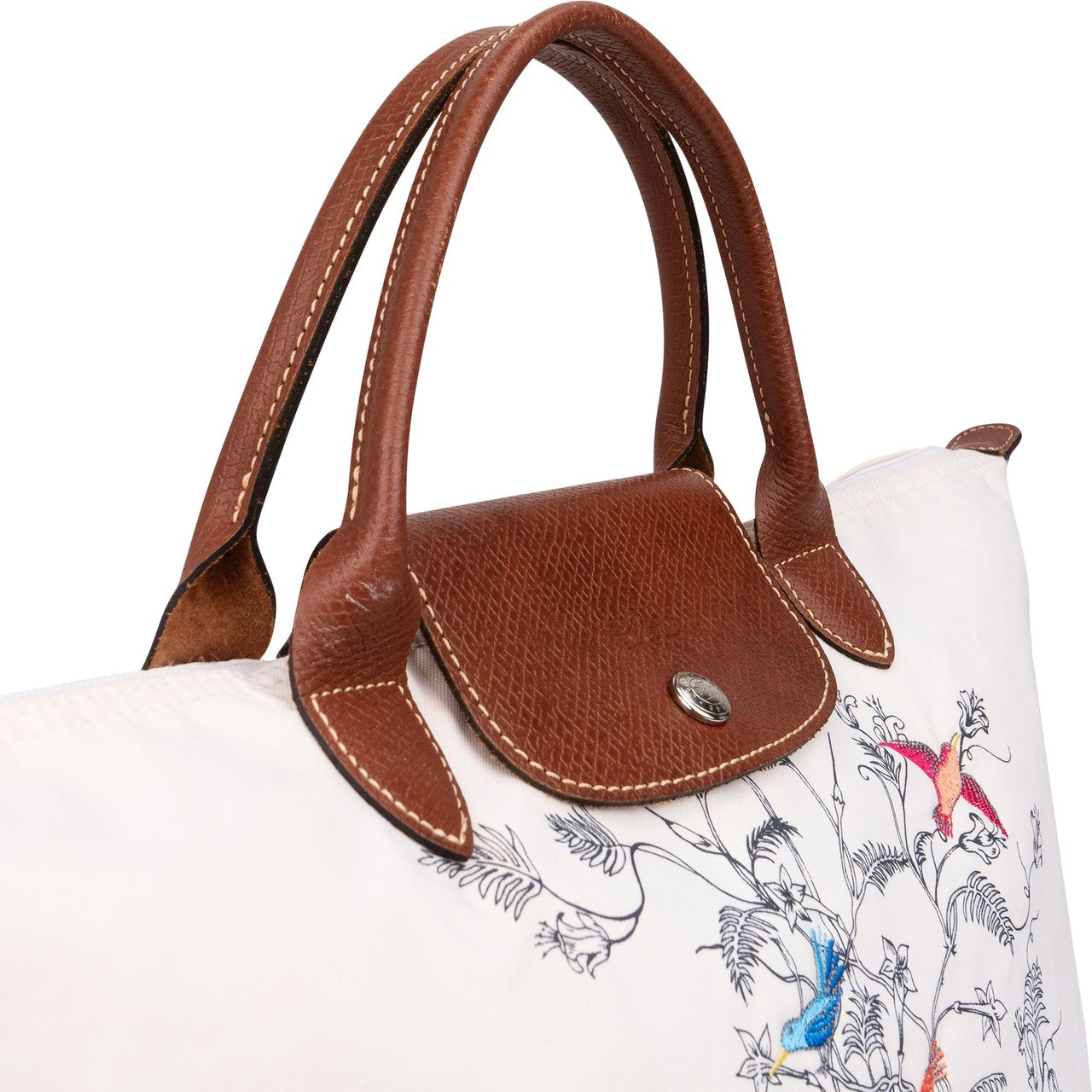 Longchamp Longchamp Le Pliage Arbre de Vie Large Tote Handbag Wit