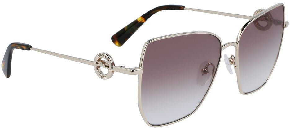 Longchamp Gold Metal Sunglasses Goud